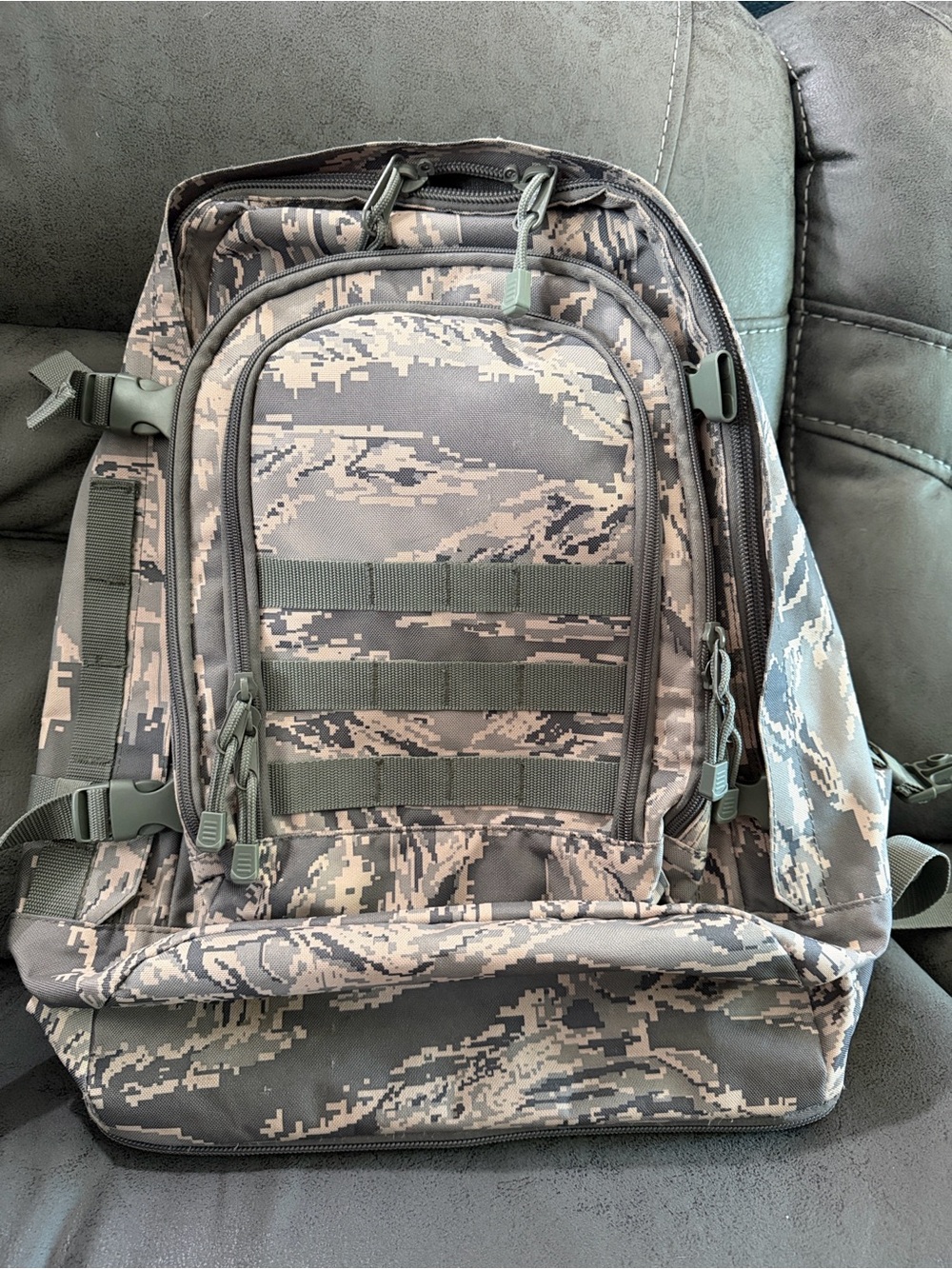 Gray Digital Camo Tactical Backpack - Durable Everyday Carry